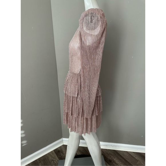 Sabina Musáyev Monique Metallic Minidress $250 - Picture 6 of 8